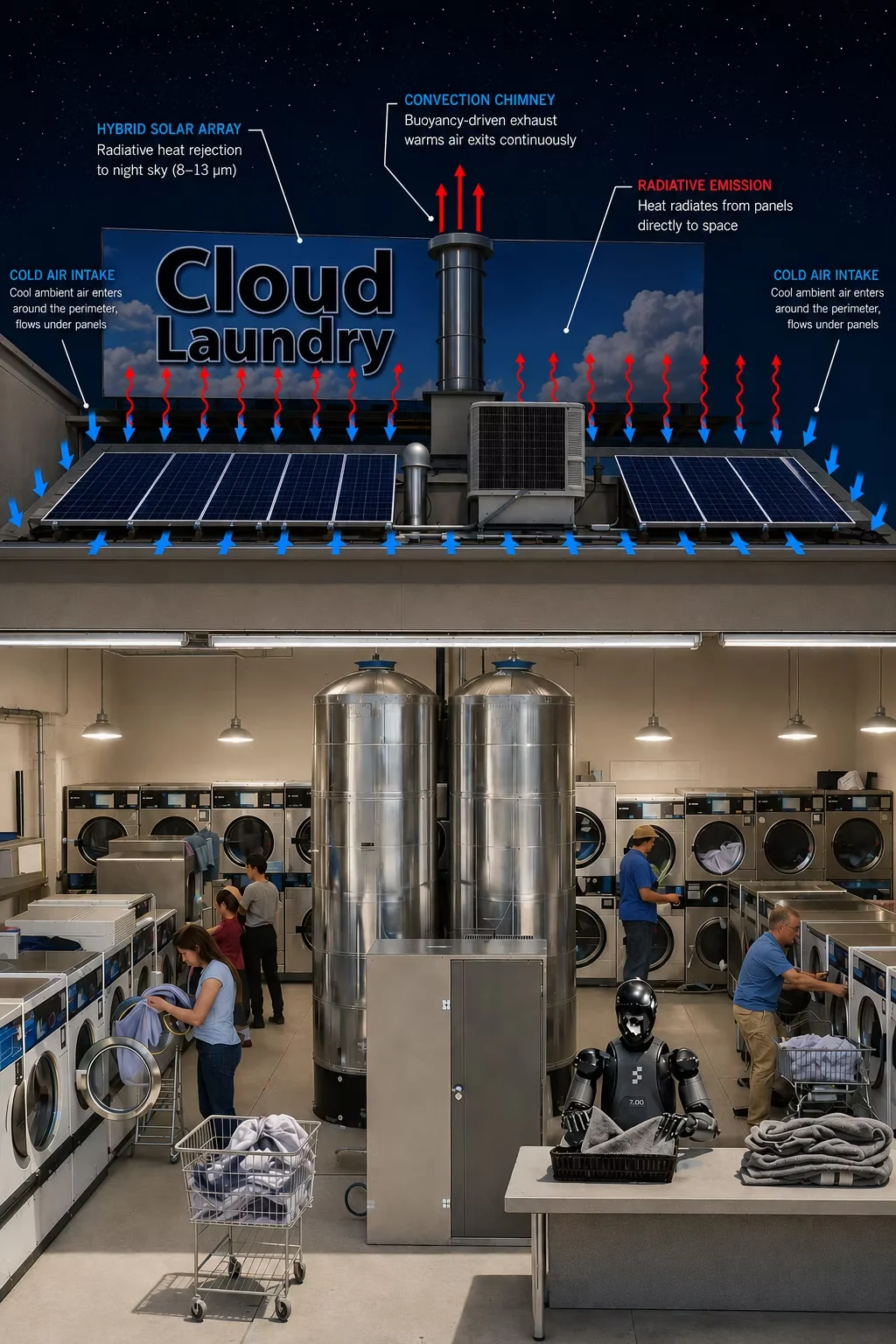 Cloud Wash Laundry edge computing concept